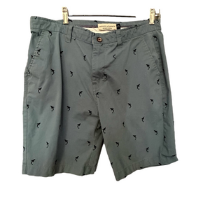 Hudson & Barrow NYC Men’s Chino Shorts Blue Whale Print 33